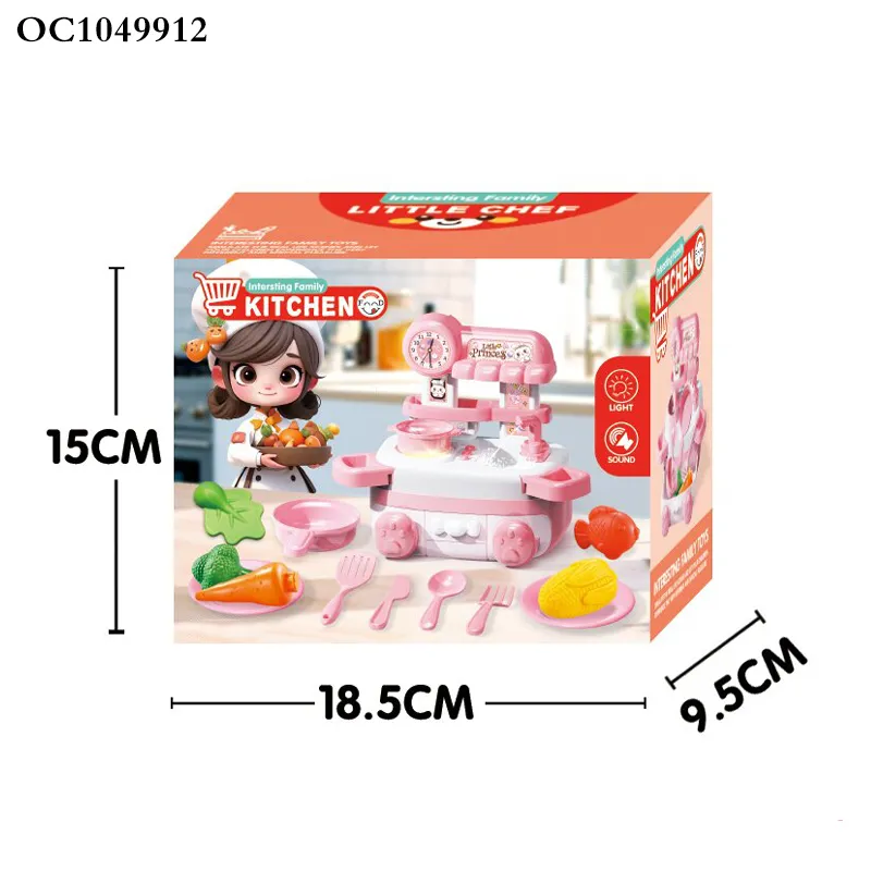 Wholesale Children's Plastic Games Pretend Play Plastic Fruits and Vegetables Cutting Kitchen Set Toys for Kids