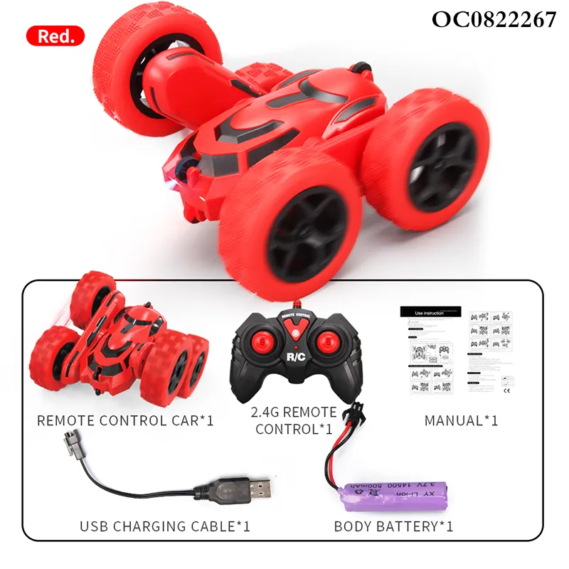 Wholesale Electric 360 Degrees Double-Sides Stunt Model Remote Control Toy Car
