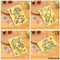 Cartoon Card Craft Popular DIY Coloring Painting Montessori Educational Toys for Kids