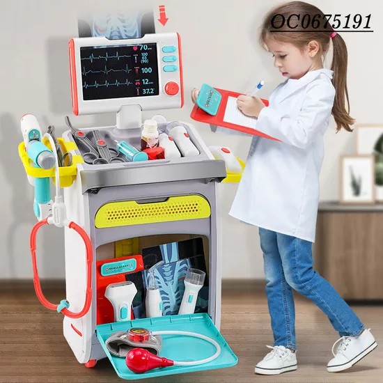 Montessori Medical Game Pretend Kids Creative Toy Educational Hospital Play Doctor Set for Child
