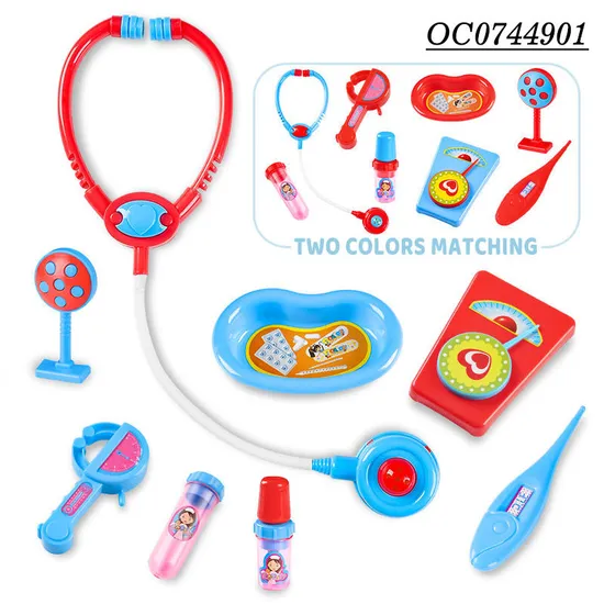 16PCS Pretend Play Bag Plastic Educational Montessori Interactive Children's Creative Doctor Toys Set for Kids