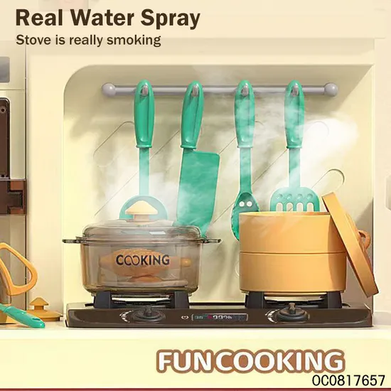 Wholesale Educational Kids Pretend Spray Play Set Children's Plastic Kitchen Sink Toys with Washing Machine