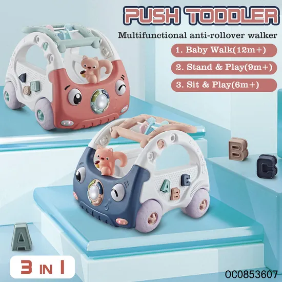 Early Education Kids Wholesale New Designed Wheel Educational Baby Walker with Music