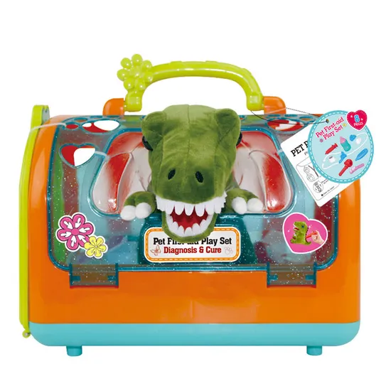 Wholesale Educational Montessori Doctor Pet Play Dinosaur Plush Kids Play Set Toys