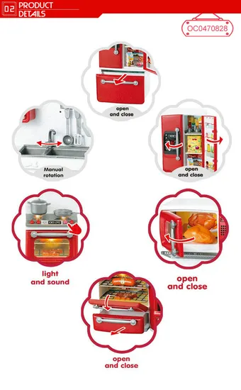 Wholesale Pretend Plastic Children House Hold Mini Plastic Kitchen Play Toy Set