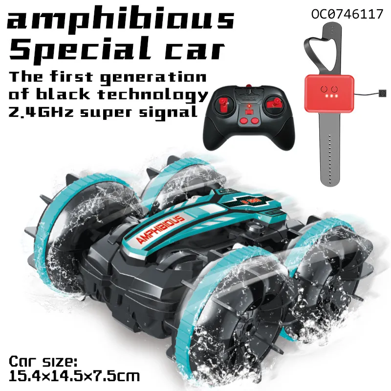 High Quality Rotate Gesture Sensing Remote Control Super Amphibious RC Stunt Car