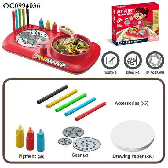 Educational Kids Art Toys Learning Magic Engineering Children's Plastic Wholesale Magnetic Writing Drawing Board