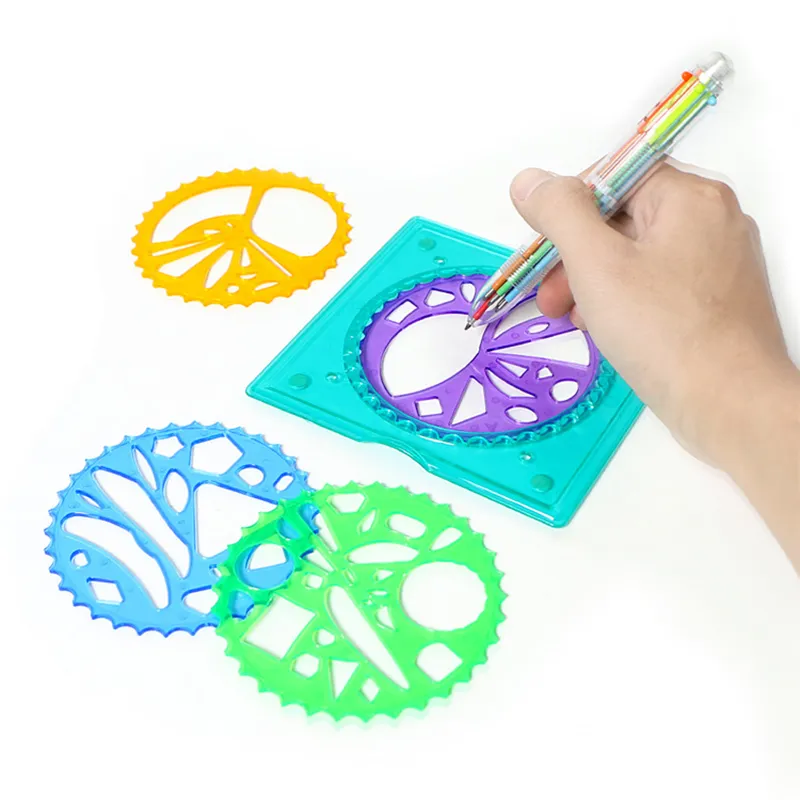 Wholesale Educational Geometric Ruler Drafting DIY Art Tools Creative Dawing Toys for Students