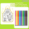 Wholesale Educational Handmade Custom Art Kids Popular DIY Doodle Drawing Waterproof Paint Washable Coloring Mats Toys for Children