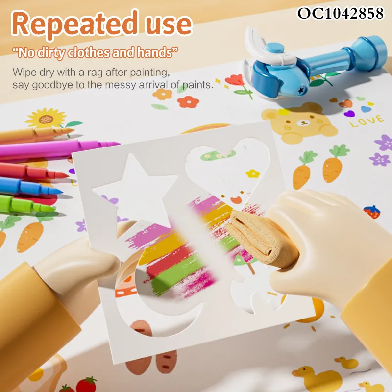 Wholesale Electric Spray Color Printing Pen Popular DIY Graffiti Drawing Tools Toys for Kids