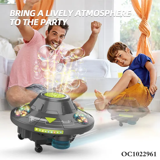 Kids Wholesale 32 Hole LED Light up Novelty Funny Toys Spinning Top Soap Electric Bubble Machine
