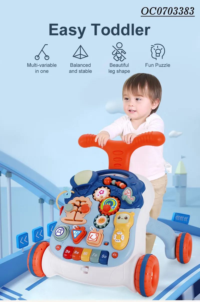 Best Baby Walker Manufacturer Seller Wholesale Designed Baby Learning Musical Walker with Wheels