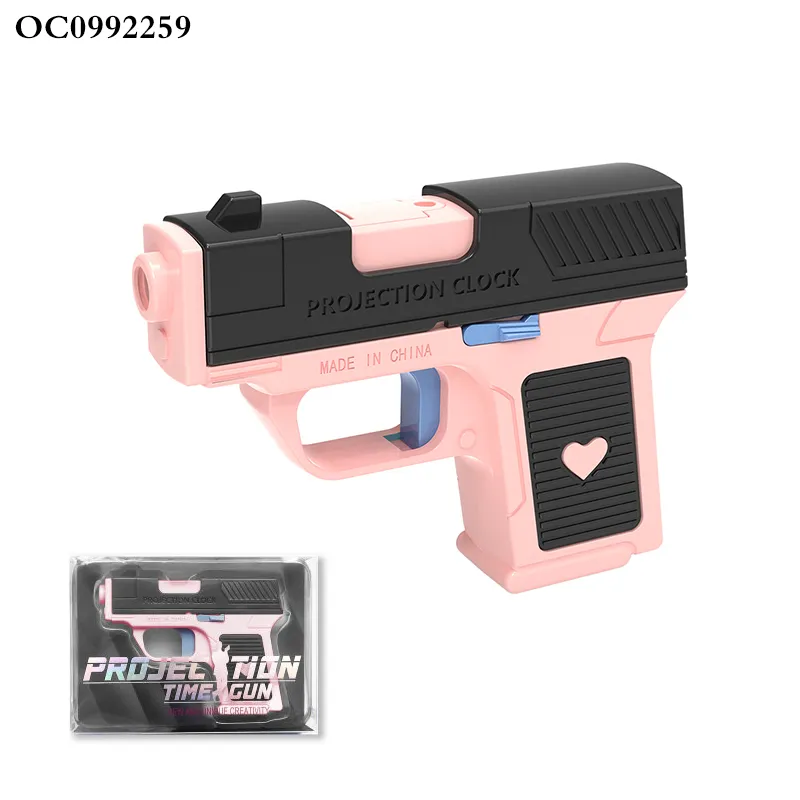 New Unique Creative LED Digital Clock Funny Electronic Gift Interactive Toys Shooting Projection Laser Game Gun for Kid