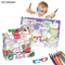 Wholesale Christmas Washable Custom Watercolor Coloring Book Mats Reusable Painting Montessori Educational Toys