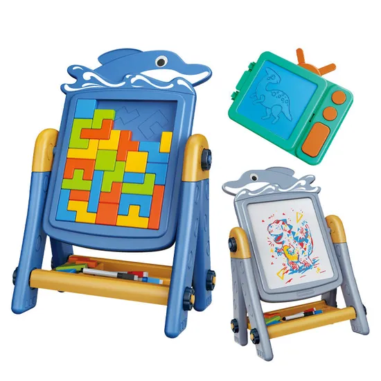 Block Early Handmade Montessori Puzzle Wholesale Educational Toys Drawing Table Toys for Kids