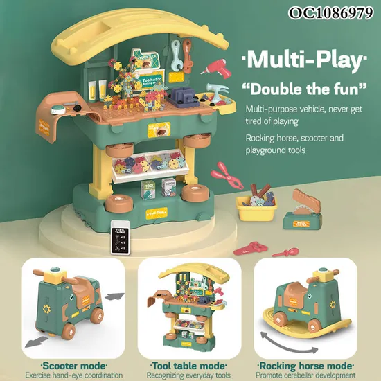 Assembly Games Drilling Machines Sets Hand Tool Educational Technical Building Block Screw and Nuts Plastic Toys for Kids