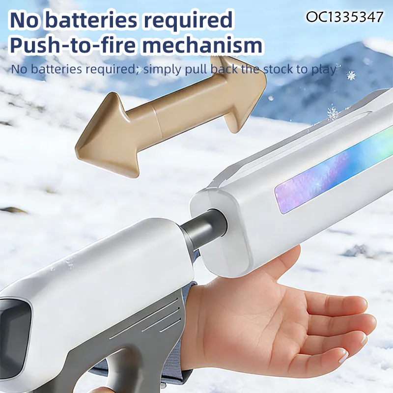 Winter Items Shooting Game Carnival Multiplayer Interactive Reaction Outdoor Challenge Games Snowball Launcher Gun for Kids