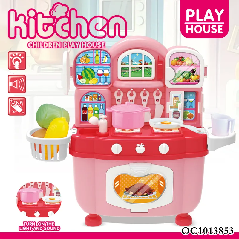 Wholesale Fun Little Girls Play Set Role Playing Educational Pretend Cooking Small Games Children's Plastic Kitchen Tool Set Toys for Kids