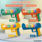 Kids Wholesale Transparent Electronic Gear Toy Guns with Sound and Light