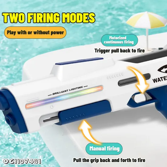Summer Outdoor High-Capacity Electric Continuous Shoot China Waterproof Kids' Rechargeable Toy Water Gun