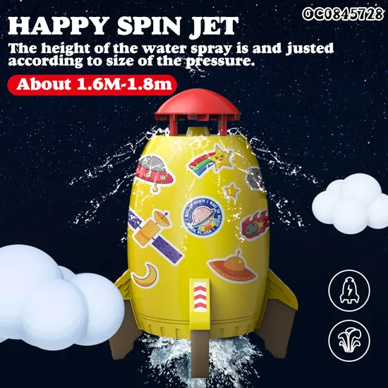 Water Rocket Launcher Garden Novelty Toys Outdoor Rocket Water Pressure for Kids Boys