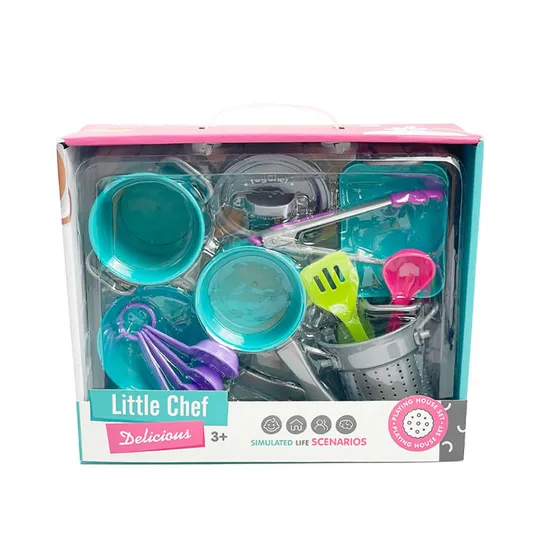 Wholesale Pretend Educational Play Plastic Cooking Children's Plastic Kitchen Tools Set Toy for Kids