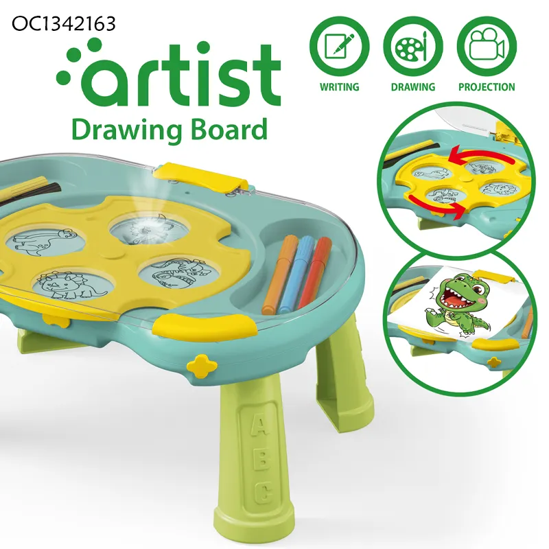 Wholesale Painting Projection LED Art Drawing Table Machine Learning Montessori Educational Popular DIY Toys for Kids