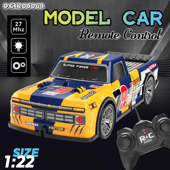 Wholesale Racing Game Remote Control 1: 22 Scale Model Car Toy for Kids with LED Light