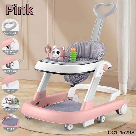 En71certificate Safety Lovelybaby Chair Baby Walker Manufacture Sit to Standlearning Walker Kids with Wheels for Toddler