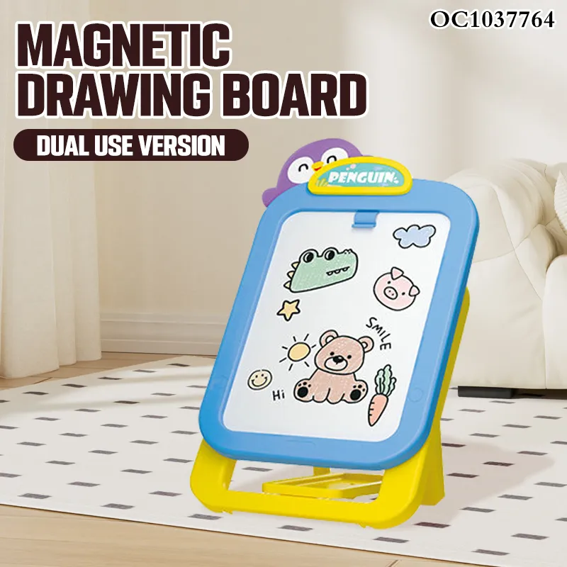 Wholesale Plastic Magnetic Writing Kids Montessori Toys and Double Sides Educational Drawing Boards