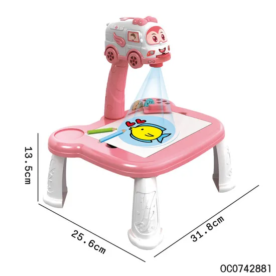 Montessori Children LED Light Projector Painting Art Desk Table Wholesale Magnetic Drawing Board