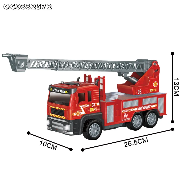 Wholesale Plastic City Rescue Remote Control Mini Fire Fighting Truck Car Toys