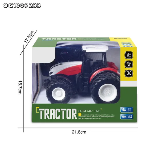 8 Wheels Boys Simulation Farmer Car Kids Tractor Remote Controlled Model 1: 24 Scale Toy Car