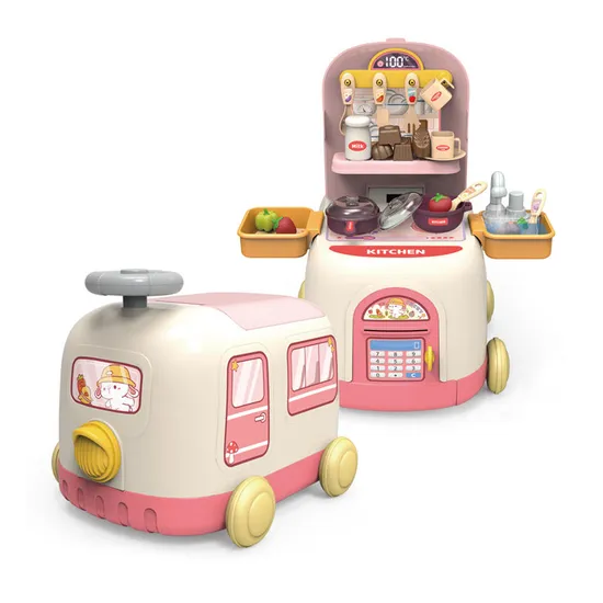 Girls kitchen Tools Cooking Cookware Set Pretend Play Food Toys Set with Storage Box