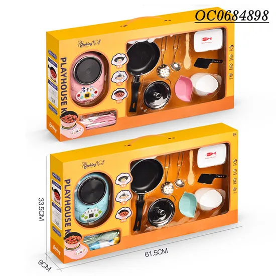Wholesale Electronic Mini Real Pretend Cooking Children House Play Kitchen Toys Set for Kids
