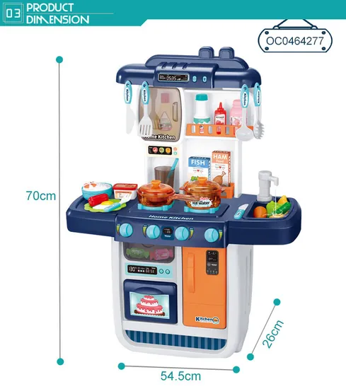 Wholesale New Cute Kitchen Pretend Plastic Children House Role Play Gift Set for Kids