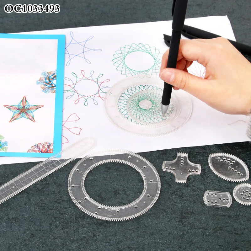 Kids Funny Plastic Creative Spirograph Most Popular Wholesale Educational Painting Drawing Toys for Children