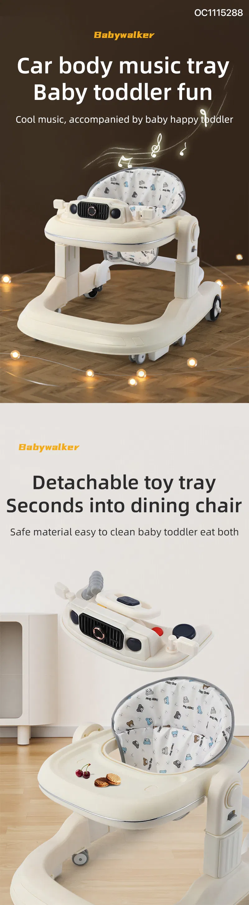 Wholesale Sit to Stand Learning Walking New Model Multifunctional Educational Baby Walker with Wheels
