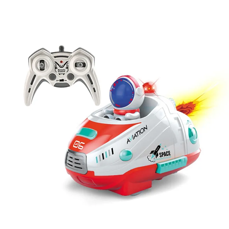 Wholesale 360 Degree Rotating Light Music RC Space Bumper Stunt Drift Cars Racing Remote Control Toys Car for Kids