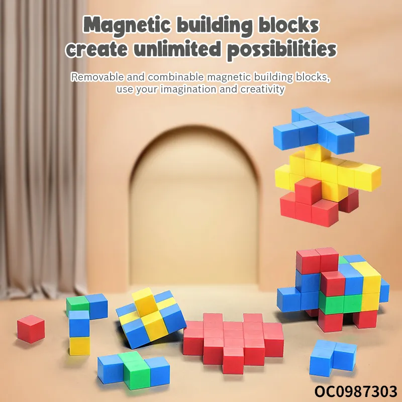 Wholesale Montessori Popular DIY 80PCS Magnetic Educational Building Blocks Toy