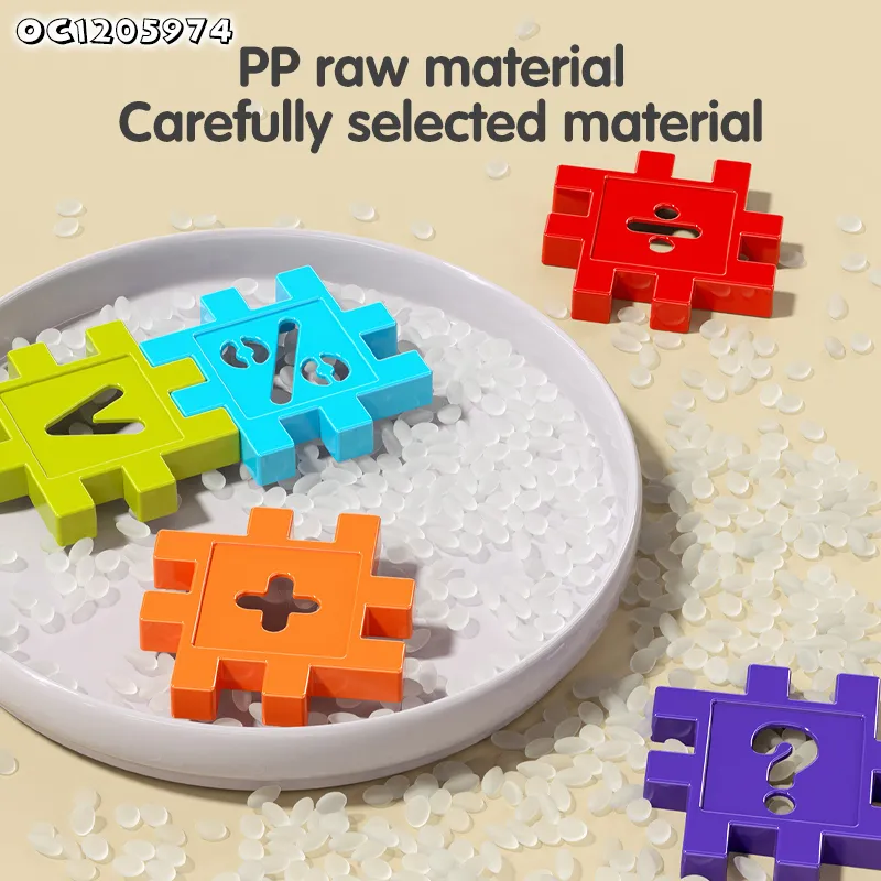 Wholesale Educational Montessori Popular DIY Plastic Educational Learning Building Blocks Toy