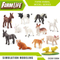 Wholesale Montessori Educational Plastic Realistic Model Farm Animals Set Educational Toys