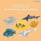 Wholesale Fishing Animal Play Cute PVC Swimming Toy Fish Educational Toys for Kids