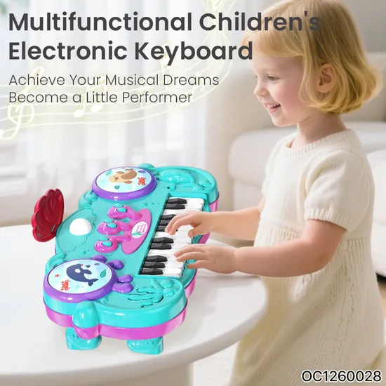 Wholesale 24 Key Piano Baby Electronic Instrument Baby Educational Musical Toy Keyboard