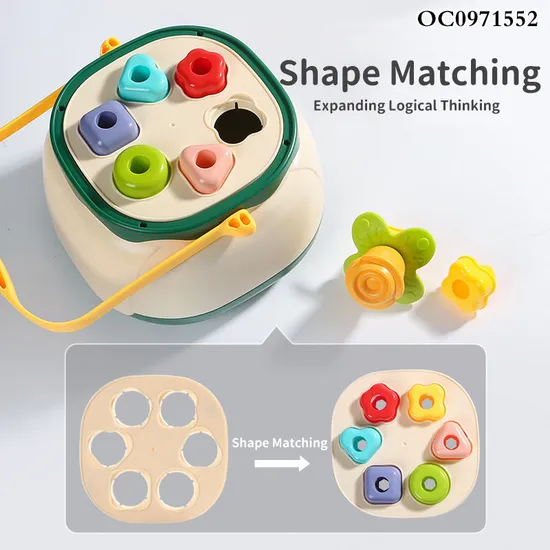 Wholesale Educational Montessori Flower Building Blocks Popular DIY Toy