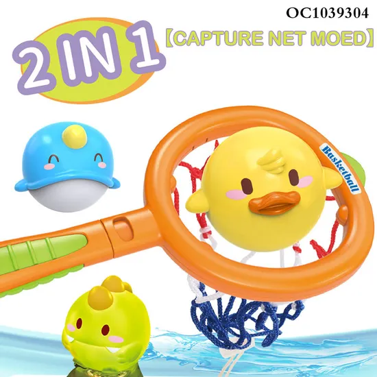 Wholesale Montessori Baby Basketball Animal Fishing Summer Water Games Kid Floating Ball Toys