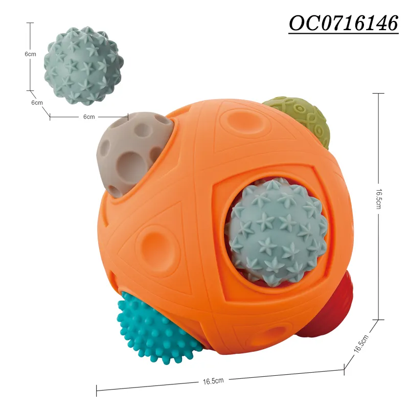 Wholesale Educational Kids Learning Sense Silicone Ball Montessori Sensory Baby Toy