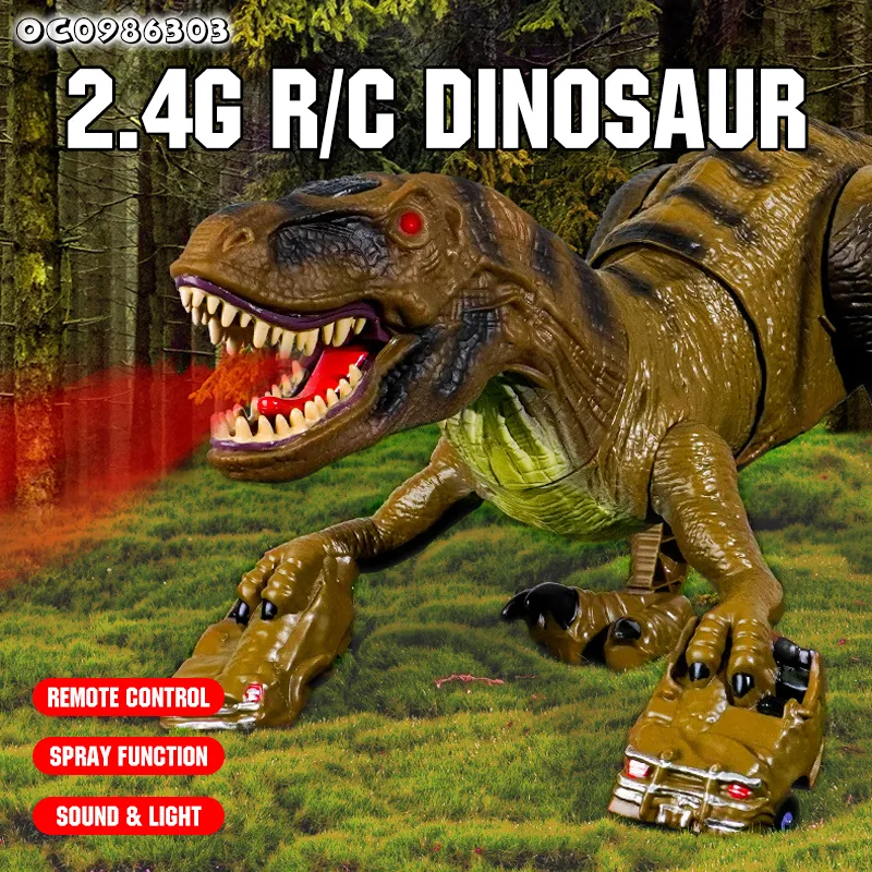 New Arrivalsimulatedtyrannosaurus Rex Large Plastic Remote Control Dinosaur Model Toy Made in China with Simulation Sound