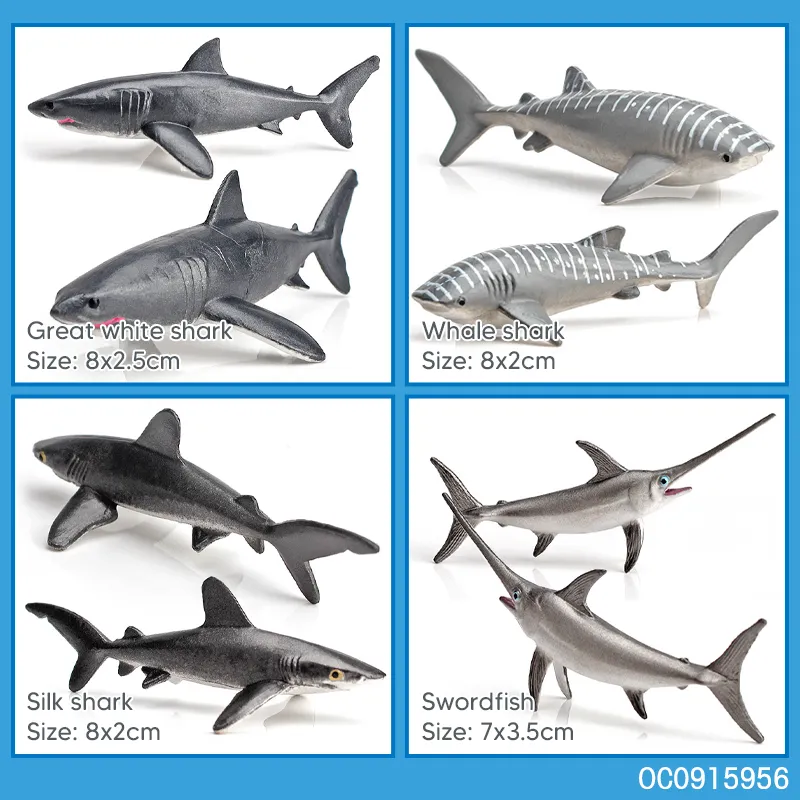 Wholesale PVC Toy Custom Realistic Animal Plastic 3D Fish Model Toys for Children
