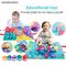 Color Sorting Cognitive Development Early Education Baby Cloth Material Sensory Toy Portable Fish Game Plastic Toy Fish Hook Kid